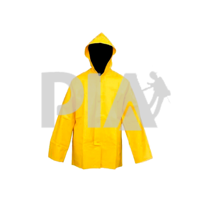 Impermeable Chaqueta Capucha Amarillo